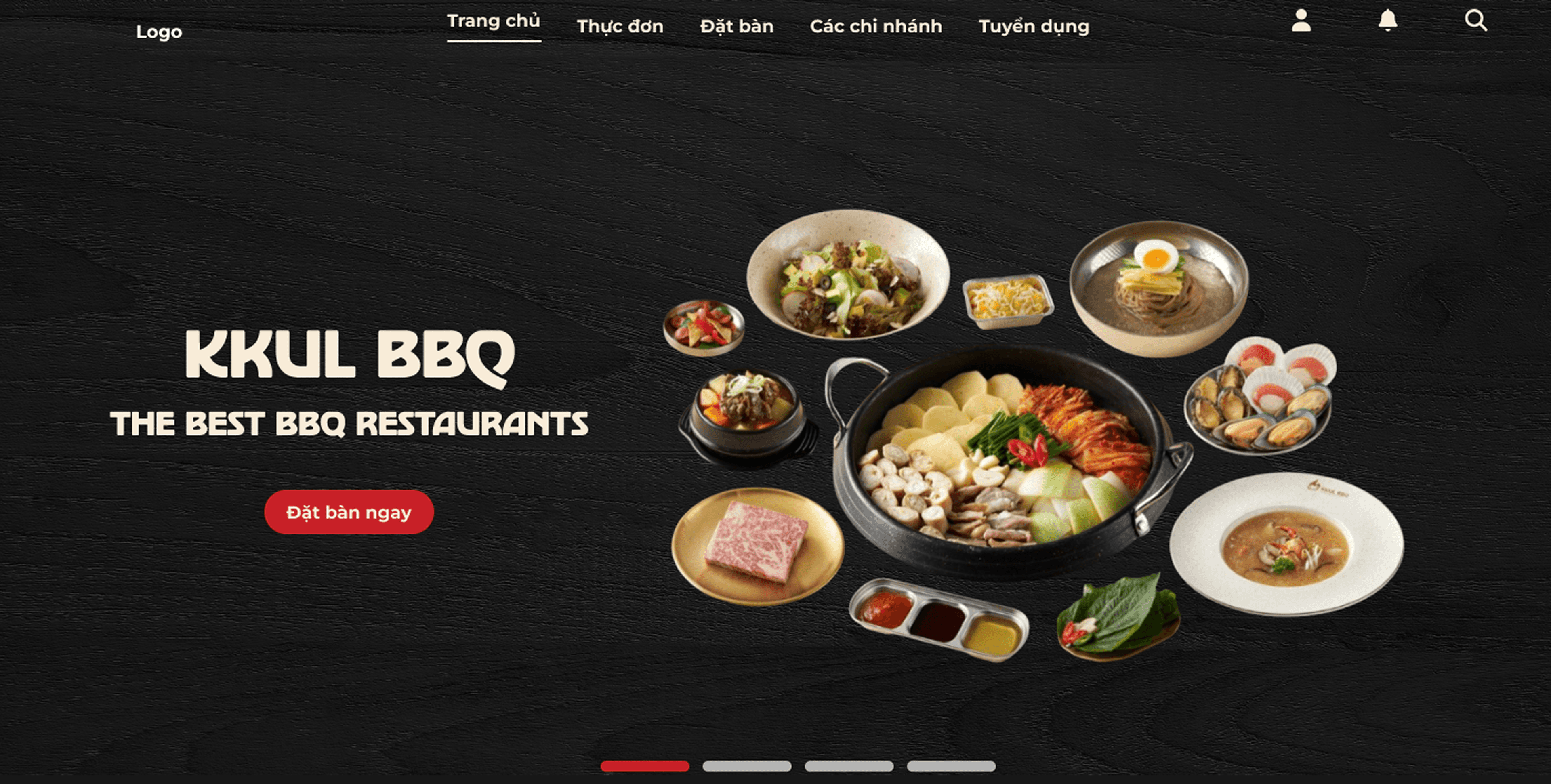 KkulBBQ restaurant management website